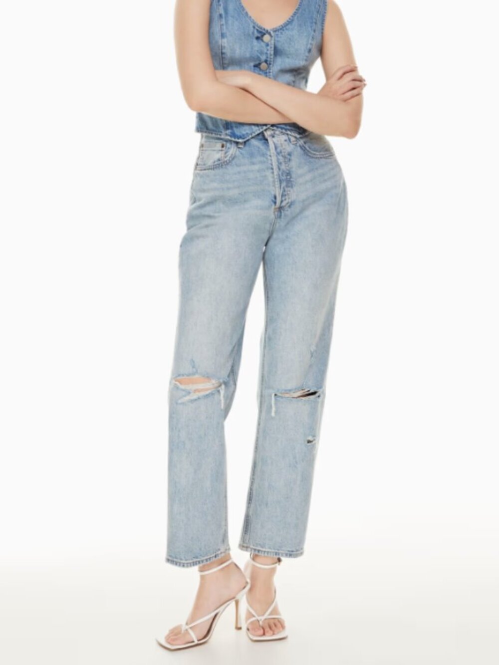 Denim Forum The Joni High Rise Loose 29L Size 25
